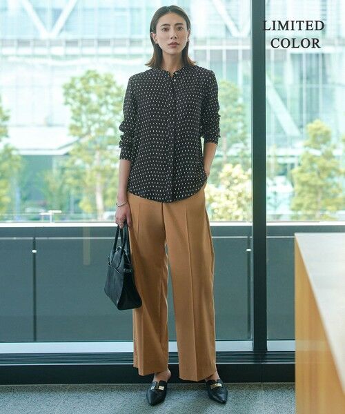 L size ONWARD(大きいサイズ) / エルサイズオンワード シャツ・ブラウス | 【新色追加・WEB限定カラーあり・接触冷感・UVケア・速乾・洗える】BackSatinAmunzen バンドカラーブラウス | 詳細20