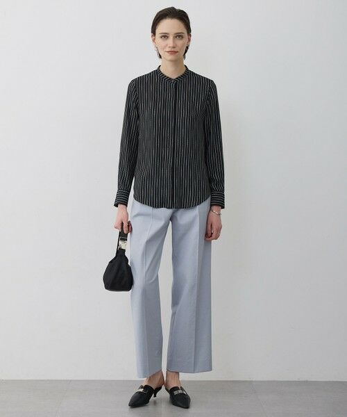 L size ONWARD(大きいサイズ) / エルサイズオンワード シャツ・ブラウス | 【新色追加・WEB限定カラーあり】BackSatinAmunzen バンドカラーブラウス | 詳細28