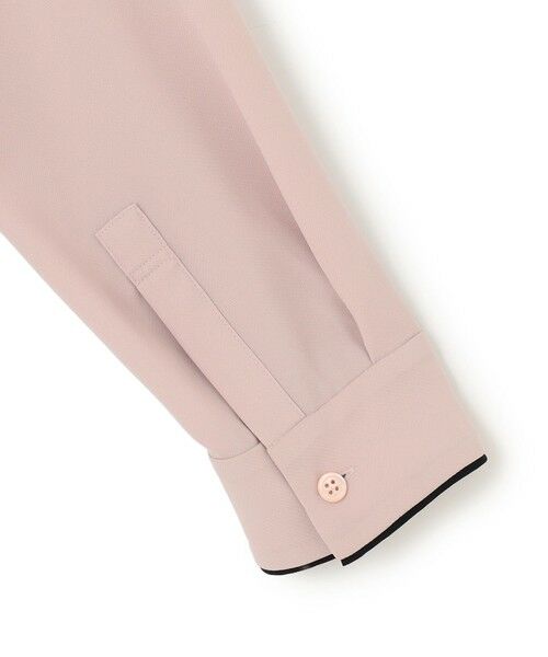 L size ONWARD(大きいサイズ) / エルサイズオンワード シャツ・ブラウス | 【接触冷感・UVケア・速乾・洗える】BackSatinAmunzen 配色ボウタイブラウス | 詳細10