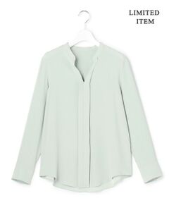 L size ONWARD(大きいサイズ) / エルサイズオンワード シャツ・ブラウス | 【新色追加・WEB限定】BackSatinAmunzen キーネックブラウス