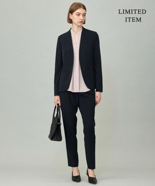 L size ONWARD(大きいサイズ) / エルサイズオンワード シャツ・ブラウス | 【新色追加・WEB限定】BackSatinAmunzen キーネックブラウス | 詳細6