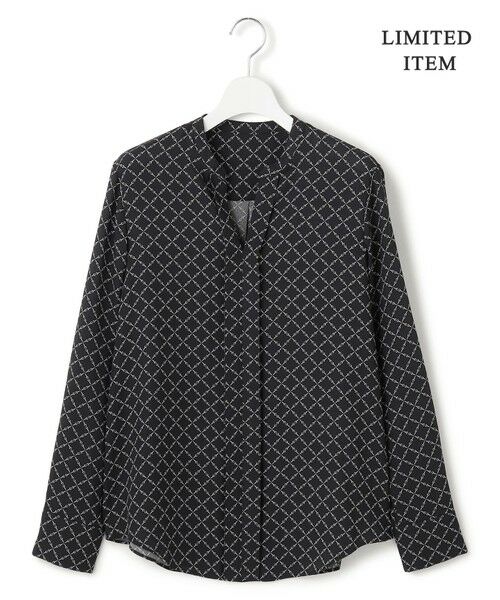 L size ONWARD(大きいサイズ) / エルサイズオンワード シャツ・ブラウス | 【新色追加・WEB限定】BackSatinAmunzen キーネックブラウス | 詳細14