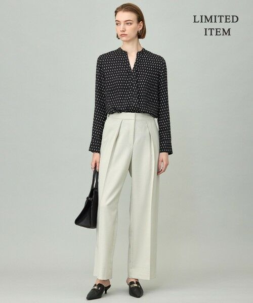 L size ONWARD(大きいサイズ) / エルサイズオンワード シャツ・ブラウス | 【新色追加・WEB限定】BackSatinAmunzen キーネックブラウス | 詳細16