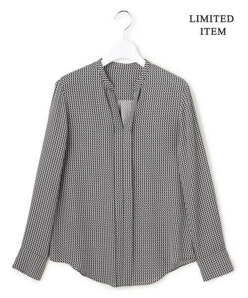 L size ONWARD(大きいサイズ) / エルサイズオンワード シャツ・ブラウス | 【新色追加・WEB限定】BackSatinAmunzen キーネックブラウス | 詳細26