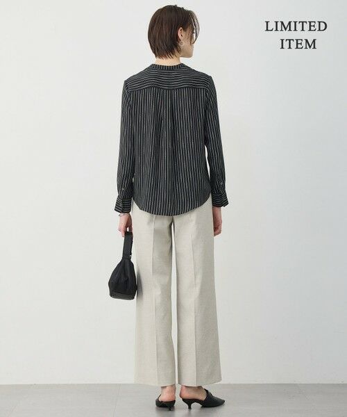 L size ONWARD(大きいサイズ) / エルサイズオンワード シャツ・ブラウス | 【新色追加・WEB限定】BackSatinAmunzen キーネックブラウス | 詳細28