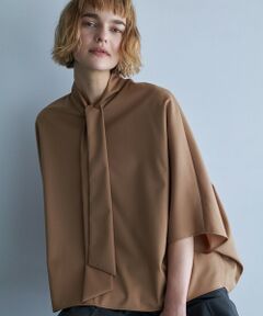 L size ONWARD(大きいサイズ) / エルサイズオンワード シャツ・ブラウス | 【洗える】T/Wブロード ボウタイブラウス