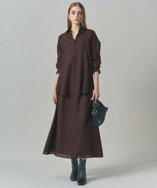 L size ONWARD(大きいサイズ) / エルサイズオンワード シャツ・ブラウス | 【洗える】 シアービエラ デザインシャツ | 詳細7