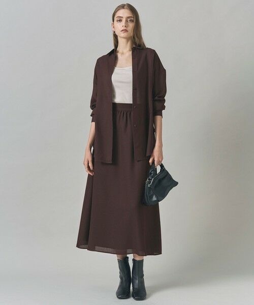 L size ONWARD(大きいサイズ) / エルサイズオンワード シャツ・ブラウス | 【洗える】 シアービエラ デザインシャツ | 詳細8