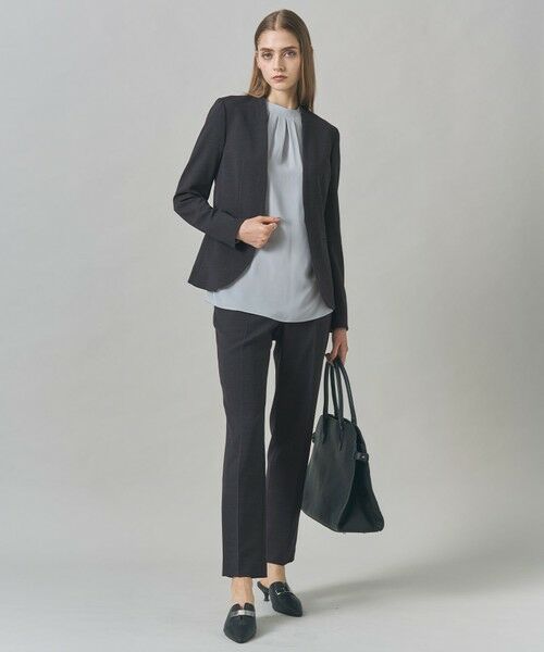 L size ONWARD(大きいサイズ) / エルサイズオンワード シャツ・ブラウス | 【接触冷感・UVケア・速乾・洗える】BackSatinAmunzen ハイネックブラウス | 詳細9