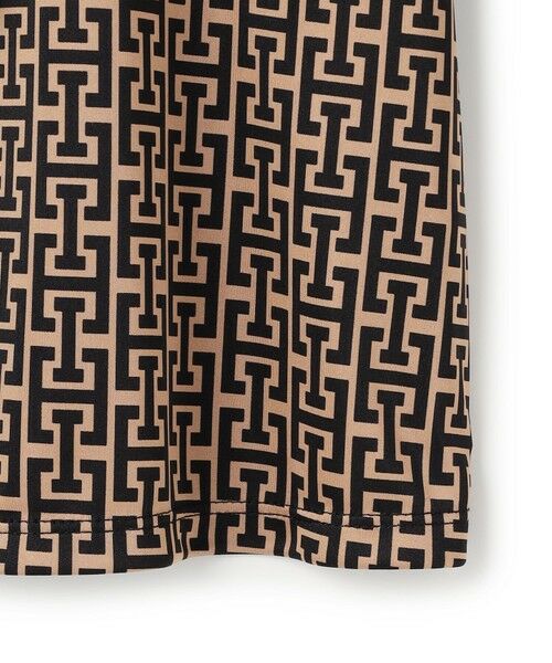 L size ONWARD(大きいサイズ) / エルサイズオンワード シャツ・ブラウス | 【30th ANNIVERSARY】 モノグラムプリントスムース ボウタイブラウス | 詳細10