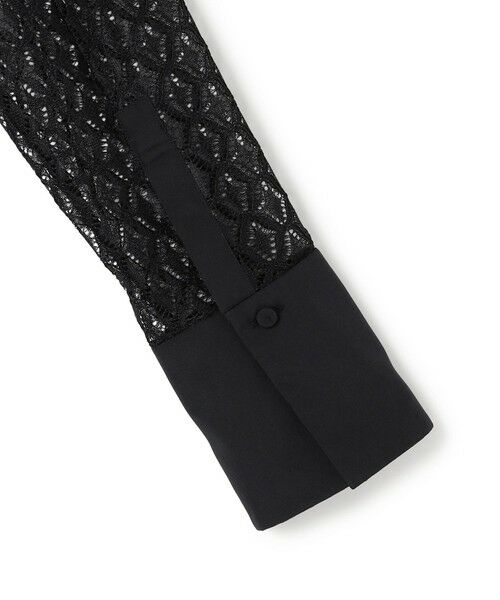 L size ONWARD(大きいサイズ) / エルサイズオンワード シャツ・ブラウス | 【WEB＆一部店舗限定】SustainableLace バンドカラー ブラウス | 詳細5