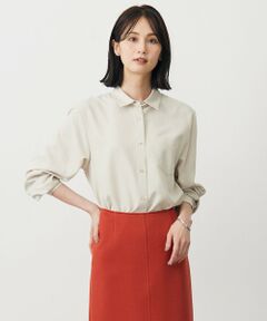 L size ONWARD(大きいサイズ) / エルサイズオンワード シャツ・ブラウス | ピーチポプリン シャツ