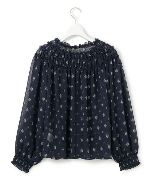 L size ONWARD(大きいサイズ) / エルサイズオンワード シャツ・ブラウス | 【SLOW/一部店舗限定】クレープ フラワープリント ブラウス | 詳細3