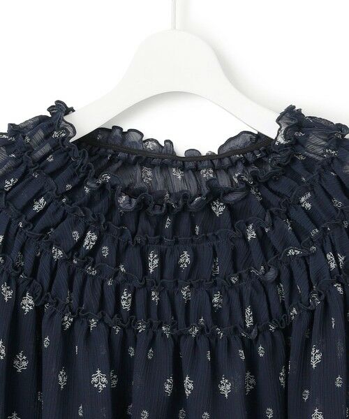 L size ONWARD(大きいサイズ) / エルサイズオンワード シャツ・ブラウス | 【SLOW/一部店舗限定】クレープ フラワープリント ブラウス | 詳細4