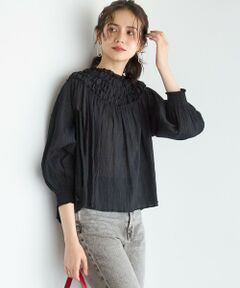 L size ONWARD(大きいサイズ) / エルサイズオンワード シャツ・ブラウス | 【SLOW/一部店舗限定】コットンクレープ ブラウス