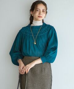 L size ONWARD(大きいサイズ) / エルサイズオンワード シャツ・ブラウス | 【SLOW/一部店舗限定】コットンクレープ ブラウス