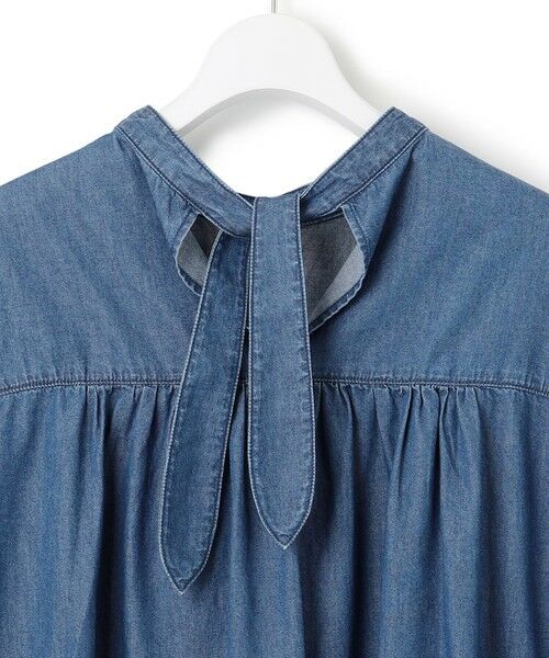 L size ONWARD(大きいサイズ) / エルサイズオンワード シャツ・ブラウス | 【SLOW/一部店舗限定】ライトオンス デニム バックリボン ブラウス | 詳細4