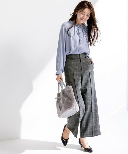 L size ONWARD(大きいサイズ) / エルサイズオンワード シャツ・ブラウス | 【前後着用可能】ギャザーネック ブラウス | 詳細8