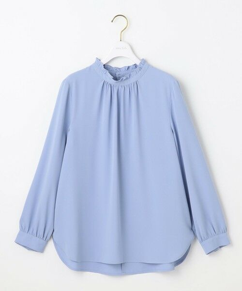 L size ONWARD(大きいサイズ) / エルサイズオンワード シャツ・ブラウス | フリルネックスタンド ブラウス | 詳細12