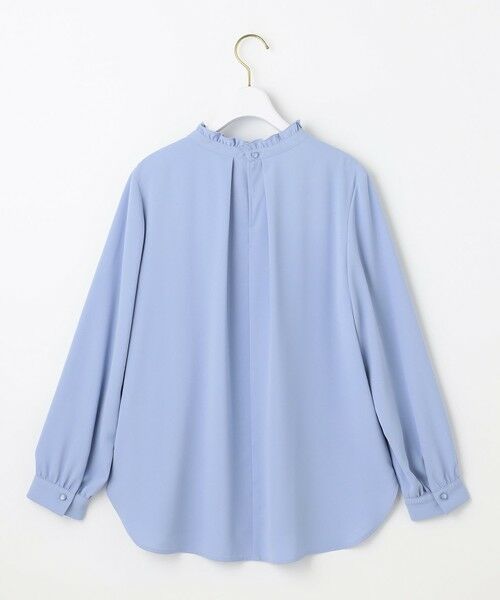 L size ONWARD(大きいサイズ) / エルサイズオンワード シャツ・ブラウス | 【洗える】フリルネックスタンド ブラウス | 詳細13