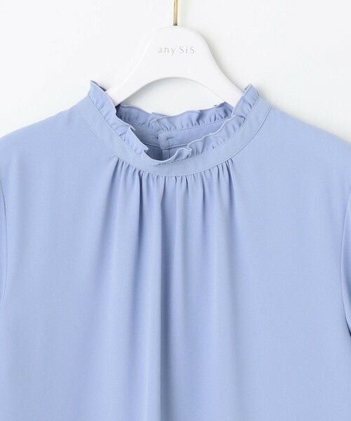 L size ONWARD(大きいサイズ) / エルサイズオンワード シャツ・ブラウス | 【洗える】フリルネックスタンド ブラウス | 詳細14