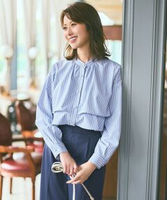 自由区新作フラワータイルブラウス カタログ掲載・洗える】フラワータイルレース ブラウス / 自由区