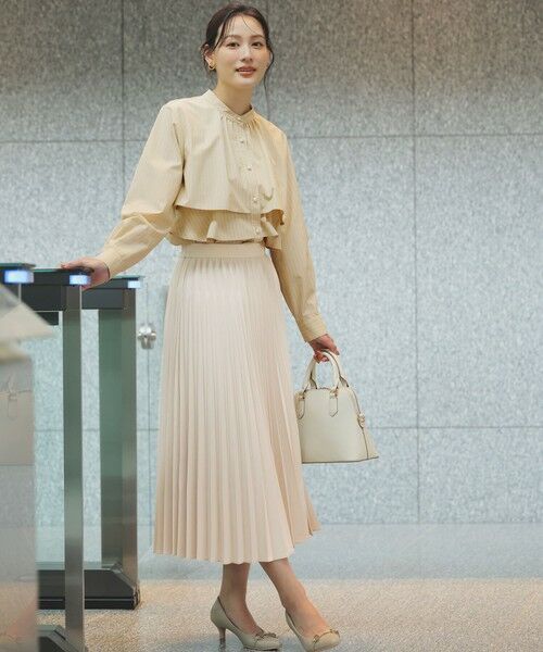 L size ONWARD(大きいサイズ) / エルサイズオンワード シャツ・ブラウス | 【洗える】ラッフルレイヤード ブラウス | 詳細12