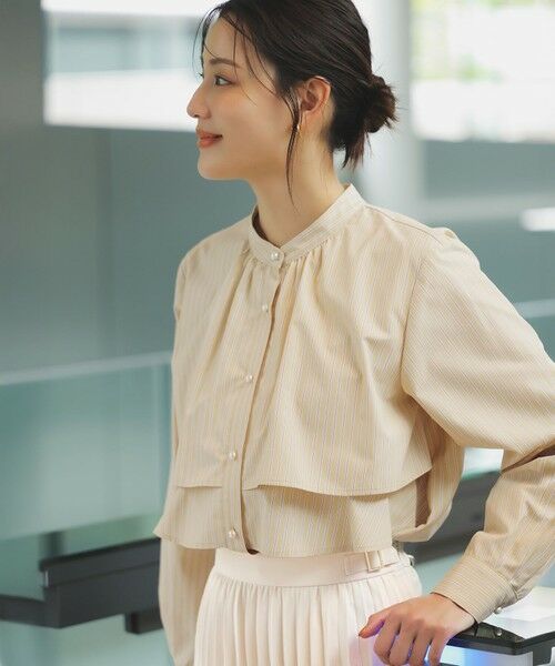 L size ONWARD(大きいサイズ) / エルサイズオンワード シャツ・ブラウス | 【洗える】ラッフルレイヤード ブラウス | 詳細13