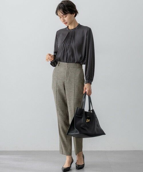 L size ONWARD(大きいサイズ) / エルサイズオンワード シャツ・ブラウス | 【洗える】グラデーションドットプリント ブラウス | 詳細11