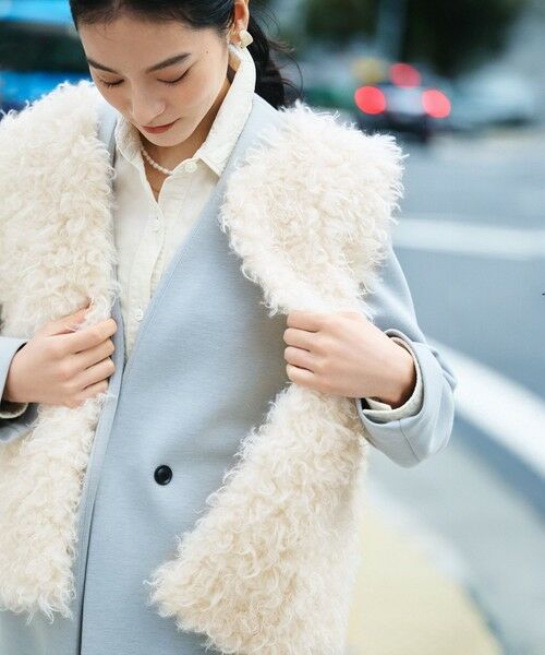 L size ONWARD(大きいサイズ) / エルサイズオンワード シャツ・ブラウス | 【見上愛さん着用/Oggi11月号掲載】コットン コーデュロイ シャツ | 詳細3