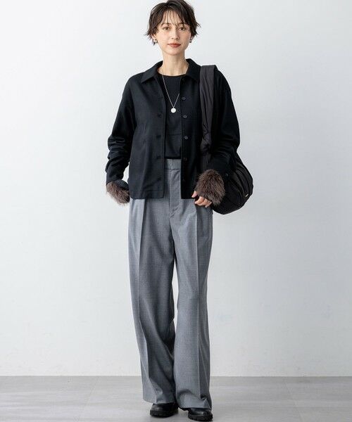 L size ONWARD(大きいサイズ) / エルサイズオンワード シャツ・ブラウス | 【滝沢眞規子さん着用/VERY掲載/洗える】ウールミルドジャージー シャツ | 詳細24