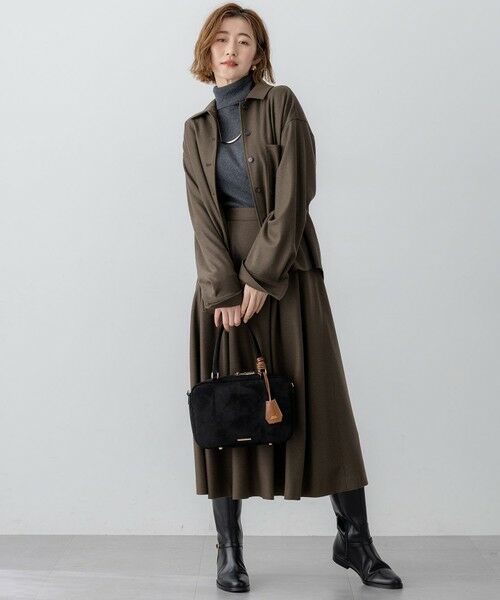 L size ONWARD(大きいサイズ) / エルサイズオンワード シャツ・ブラウス | 【滝沢眞規子さん着用/VERY掲載/洗える】ウールミルドジャージー シャツ | 詳細28