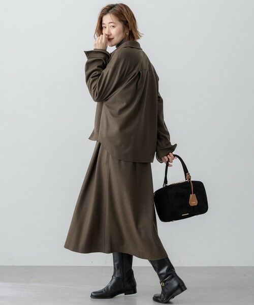 L size ONWARD(大きいサイズ) / エルサイズオンワード シャツ・ブラウス | 【滝沢眞規子さん着用/VERY掲載/洗える】ウールミルドジャージー シャツ | 詳細29