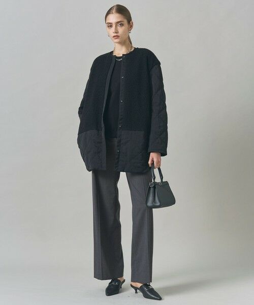 L size ONWARD(大きいサイズ) / エルサイズオンワード その他アウター | 【リバーシブル着用可能】 リバーシブルキルト ミドル丈コート | 詳細10