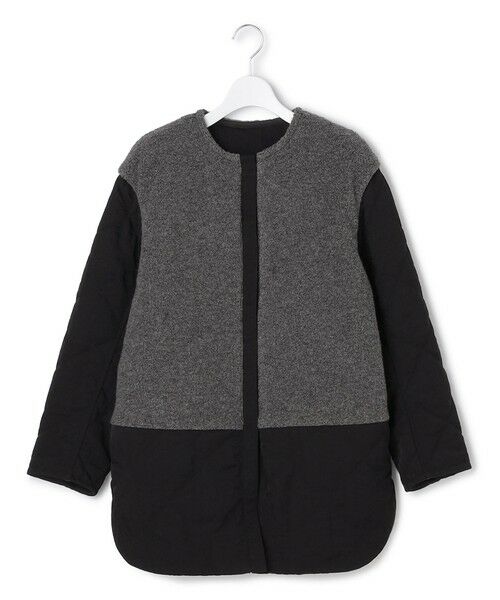 L size ONWARD(大きいサイズ) / エルサイズオンワード その他アウター | 【リバーシブル着用可能】 リバーシブルキルト ミドル丈コート | 詳細22