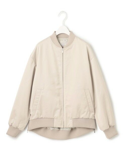 L size ONWARD(大きいサイズ) / エルサイズオンワード ブルゾン | 【洗える】 マットサテン MA-1ブルゾン | 詳細3