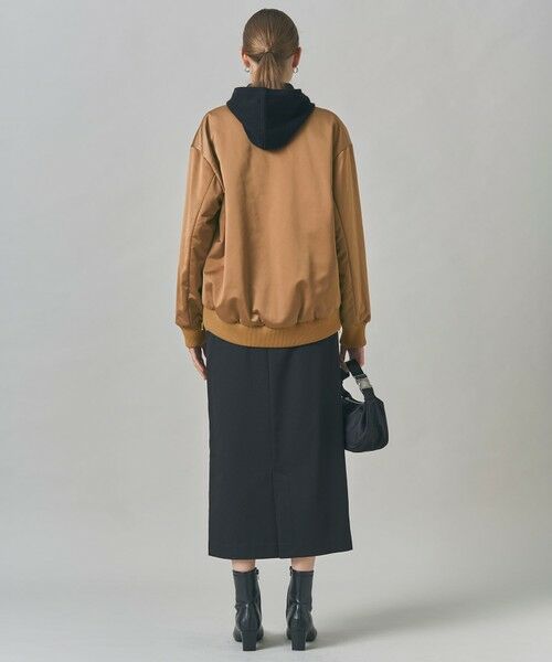 L size ONWARD(大きいサイズ) / エルサイズオンワード ブルゾン | 【洗える】 マットサテン MA-1ブルゾン | 詳細8