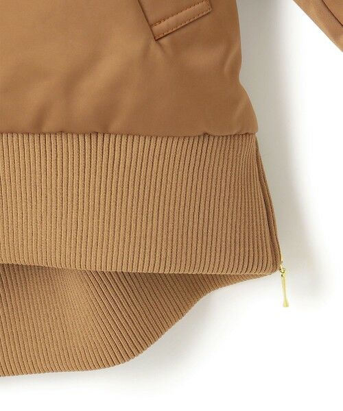 L size ONWARD(大きいサイズ) / エルサイズオンワード ブルゾン | 【洗える】 マットサテン MA-1ブルゾン | 詳細12