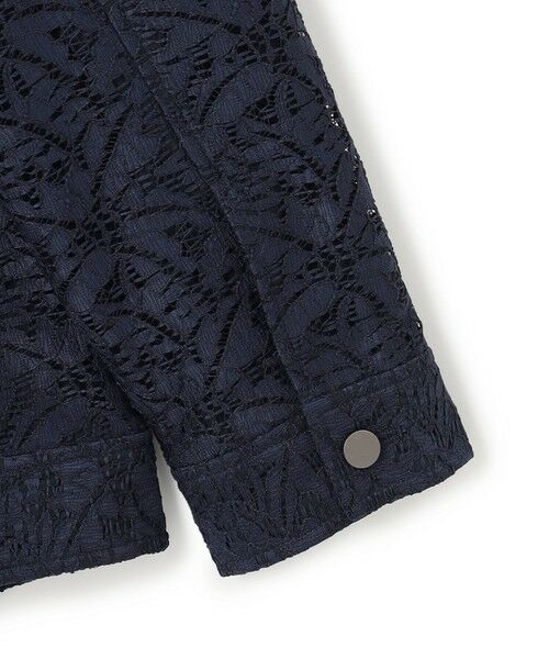 L size ONWARD(大きいサイズ) / エルサイズオンワード テーラードジャケット | 【洗える】リーフラッセルレース ジャケット | 詳細7