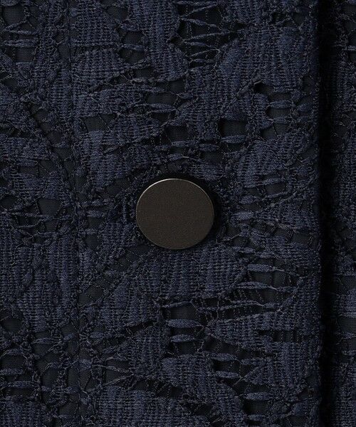 L size ONWARD(大きいサイズ) / エルサイズオンワード テーラードジャケット | 【洗える】リーフラッセルレース ジャケット | 詳細9