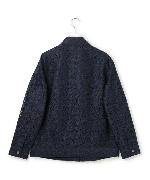 L size ONWARD(大きいサイズ) / エルサイズオンワード テーラードジャケット | 【洗える】リーフラッセルレース ジャケット | 詳細4