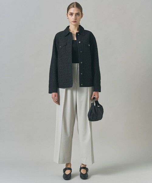 L size ONWARD(大きいサイズ) / エルサイズオンワード テーラードジャケット | 【洗える】リーフラッセルレース ジャケット | 詳細12
