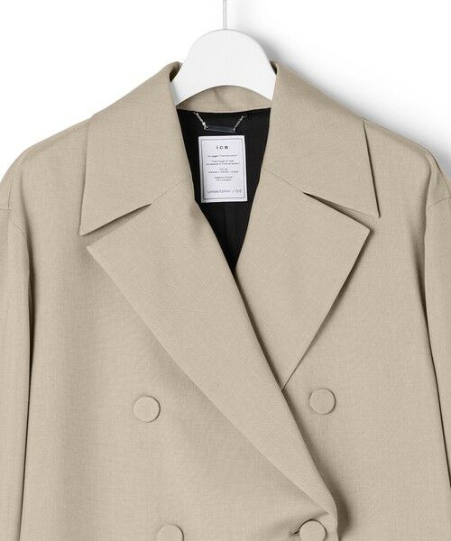 L size ONWARD(大きいサイズ) / エルサイズオンワード トレンチコート | 【WEB＆一部店舗限定】SerikaWorsted  トレンチコート | 詳細2