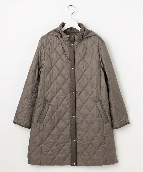 L size ONWARD(大きいサイズ) / エルサイズオンワード その他アウター | 【WEB限定カラーあり・2way】コンパクトタフタキルティング  フーデッド コート | 詳細15