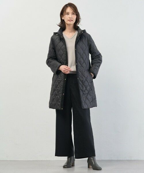 L size ONWARD(大きいサイズ) / エルサイズオンワード その他アウター | 【WEB限定カラーあり・2way】コンパクトタフタキルティング  フーデッド コート | 詳細18