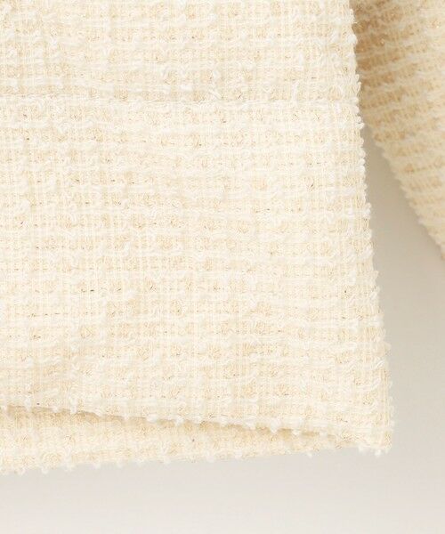 L size ONWARD(大きいサイズ) / エルサイズオンワード ダウンジャケット・ベスト | 【2WAY】ツイードノーカラー ダウンジャケット | 詳細10