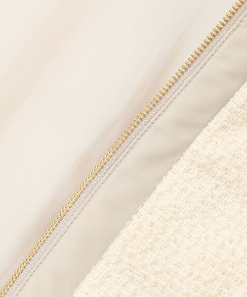 L size ONWARD(大きいサイズ) / エルサイズオンワード ダウンジャケット・ベスト | 【2WAY】ツイードノーカラー ダウンジャケット | 詳細15