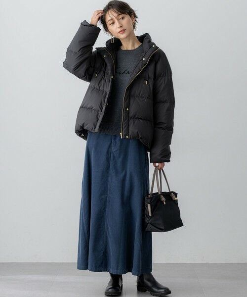 L size ONWARD(大きいサイズ) / エルサイズオンワード ダウンジャケット・ベスト | 【滝沢眞規子さん着用/VERY掲載】シレータフタ コンパクト ダウンコート | 詳細2