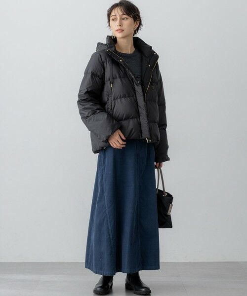 L size ONWARD(大きいサイズ) / エルサイズオンワード ダウンジャケット・ベスト | 【滝沢眞規子さん着用/VERY掲載】シレータフタ コンパクト ダウンコート | 詳細3