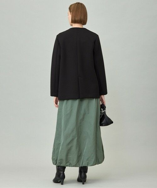 L size ONWARD(大きいサイズ) / エルサイズオンワード ノーカラージャケット | 【洗える】コンパクトWフェイス ノーカラージャケット | 詳細13